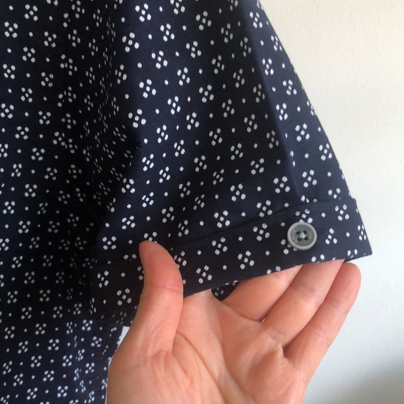 Ted Baker London Mid Weight Printed Oxfords Short Sleeve Shirt, size 3 - Picture 5 of 9